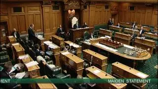 Maiden Speech - Steven Joyce 9 December 2008