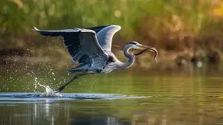 This Swamp Assassin Has A Deadly Spear Beak That Can Take Down Giant Snakes &ndash; Great blue heron