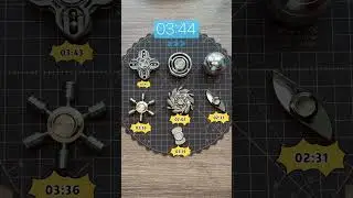 🔥 7 Premium Fidget Spinners: Who Spins the LONGEST? ⏳🌀 #fidgettoysplus #metal #fidgetspinner