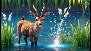 Waterbuck Drinks Go Slurp Slurp Slurp | English Nursery Rhyme | Kids Songs | Baby Music