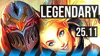 ZED vs LUX (MID) | 12/1/3, Legendary | TR Grandmaster | 25.11