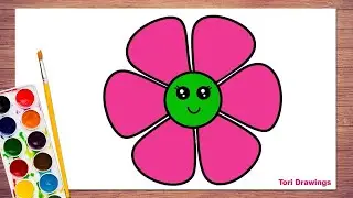 How to Draw a Flower 🌸 | Tori Drawings
