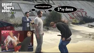Trevor and Michael records LAZLOW's naked dance || GTAV || 4K #gtav