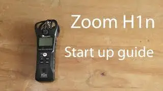 Zoom H1n Start up guide