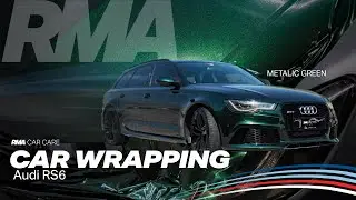 Audi RS6 Wrapped KPMF Black Green Iridescent Vinyl!