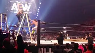 Penta El Zero M Canadian Destroyer off Ladder to Matt Jackson AEW ALL OUT 2019