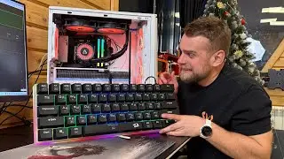RTX5090 еле тянет в 5FPS бенчмарк + огромная клава! 🔥😱 #happypc 