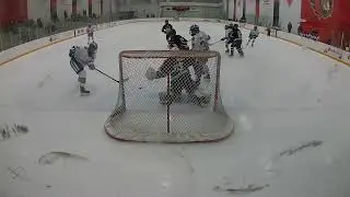 2024-12-13 #12 Gabby Cotnam bangs home the sweet pass from #19 Ang&eacute;lie Vall&eacute;e
