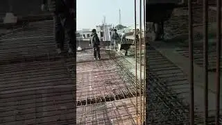 slab casting #civilengineering #civil #shorts