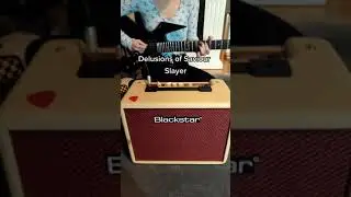 #ad DAY 15 of learning guitar | Delusions of Saviour - Slayer | NEW BLACKSTAR AMP ✨ #shorts #guitar