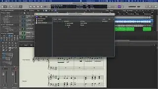 how to show selected tracks:Region on score Editor Logic X pro