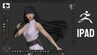 Sculpting Hinata Hyuga in ZBrush iPad 