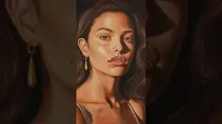 Watch Me Paint This Portrait 🎨 #paintwithme #oilpaint #artwork #shortsart