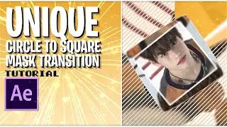 unique circle to square mask transition after effects tutorial!