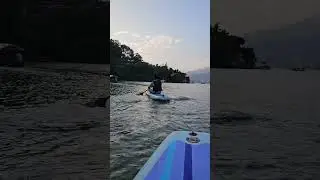 lake side ma boating garda dai tandai #nabinthapamagar #minivlog #lakeside #pokhara #adventure