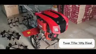 Heavy-Duty 10HP Diesel Power Tiller with Attachments