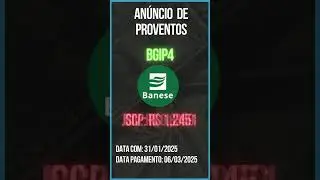 An&uacute;ncio de Proventos - BGIP4 - BANCO BANESE