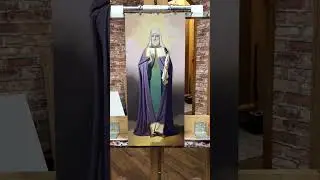 11.Святой Митрофан Воронежский.Процесс создания мерной иконы 56х26.Академическая,гладкая живопись.
