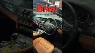 Bmw 5 series cluster , audio system , steering installment at luxury fix #bmw #cars #interior