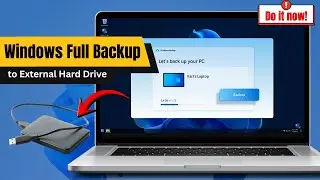 how to Create Full Backup of Windows 11 to External USB Hard Drive | Backup Windows (2026)