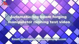 Automatic bearing forging press line with forging manipulator