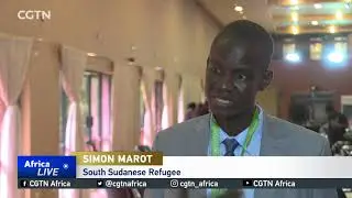 Refugee youth attending African Union meeting on forced migration