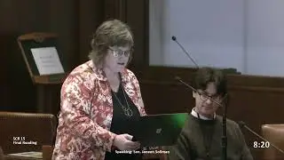 Senator Sollman Carries SCR 15, Recognizing and honoring Hector Hinojosa Robles, to the Senate Floor