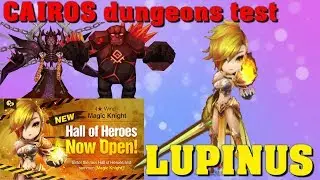 Summoners War - Lupinus Solo Farmer Hydeni and Cairos Test