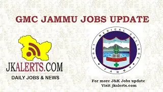 GMC Jammu Recruitment 2020 Various posts | GOVT JOBS JAMMU, J&K