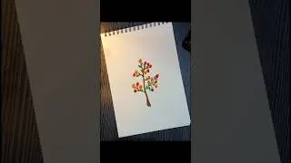 2-min Drawing #artist #oilpastel #easy #beginners #tree #colors #drawingprocess #youtube #shorts