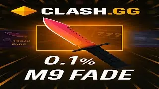 HITTING A 0.1% M9 BAYONET FADE AND WINNING BIG $$$ ON CLASHGG!!!
