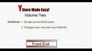 Yahoo Store Training Video Preamble