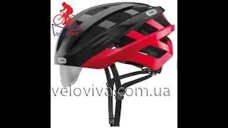 Велосипедный шлем Abus In-Vizz Ascent (red comb)