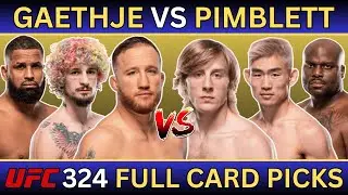 UFC 324: Gaethje vs Pimblett - Full Card Predictions And Breakdown