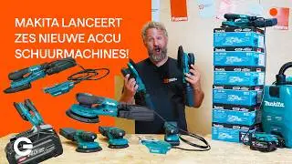 NIEUW! Makita schuurmachine 40V XGT demo. 6 GLOEDNIEUWE Makita accu schuurmachines