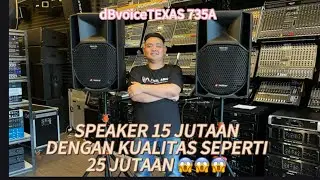 Professional Speaker Aktif dBvoice Texas 735A || Bukan Kaleng Kaleng Suaranya ❗️❗️
