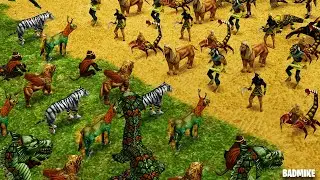 Chinese VS Egyptian Mythical Units | Age Of Mythology