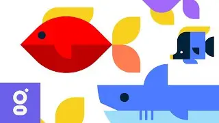 How to Draw a Fish SUPER EASY in IPad Adobe Illustrator