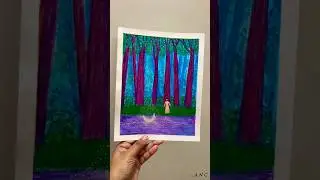 #FantasyArt #Moonlit #DreamyVibes #NatureInspires #MysticalForest #CelestialArt #AcrylicPainting