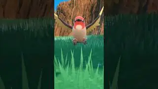Shiny Talonflame evolved from Fletchinder in Pokemon Scarlet Violet