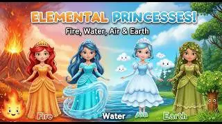 Princess of Air vs Fire vs Ice vs Earth! | Magical Moral Story for Kids