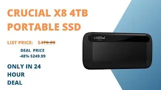 Crucial X8 4TB Portable SSD  LUXURY PRODUCT