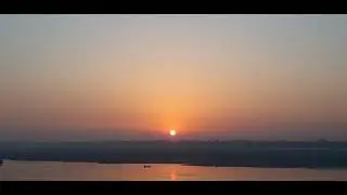 Holy City Varanasi India beautiful morning sunrise