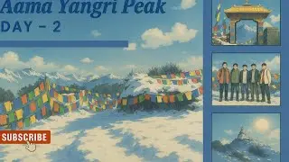 Aama Yangri Peak Day 2 @lureyvlogs6861 #amayangri #snowfall Peak