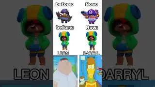&hearts;️Brawl Stars Before & After Update Meme &ndash; Leon and Darryl Changes