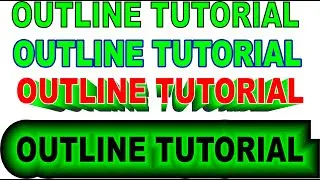 COREL DRAW OUTLINE TUTORIAL