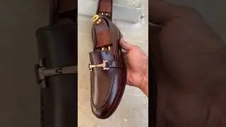 Brown Horsebit Leather Loafers