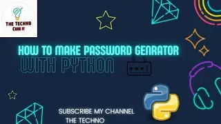#How To Make #Password Generator By #The #Techno