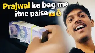 Prajwal ke bag me itne paise 😱 | vlog 129 | 27/30 challenge 