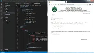 SMK Baitul Hikmah - Membuat Surat undangan sekolah menggunakan Html dan Css